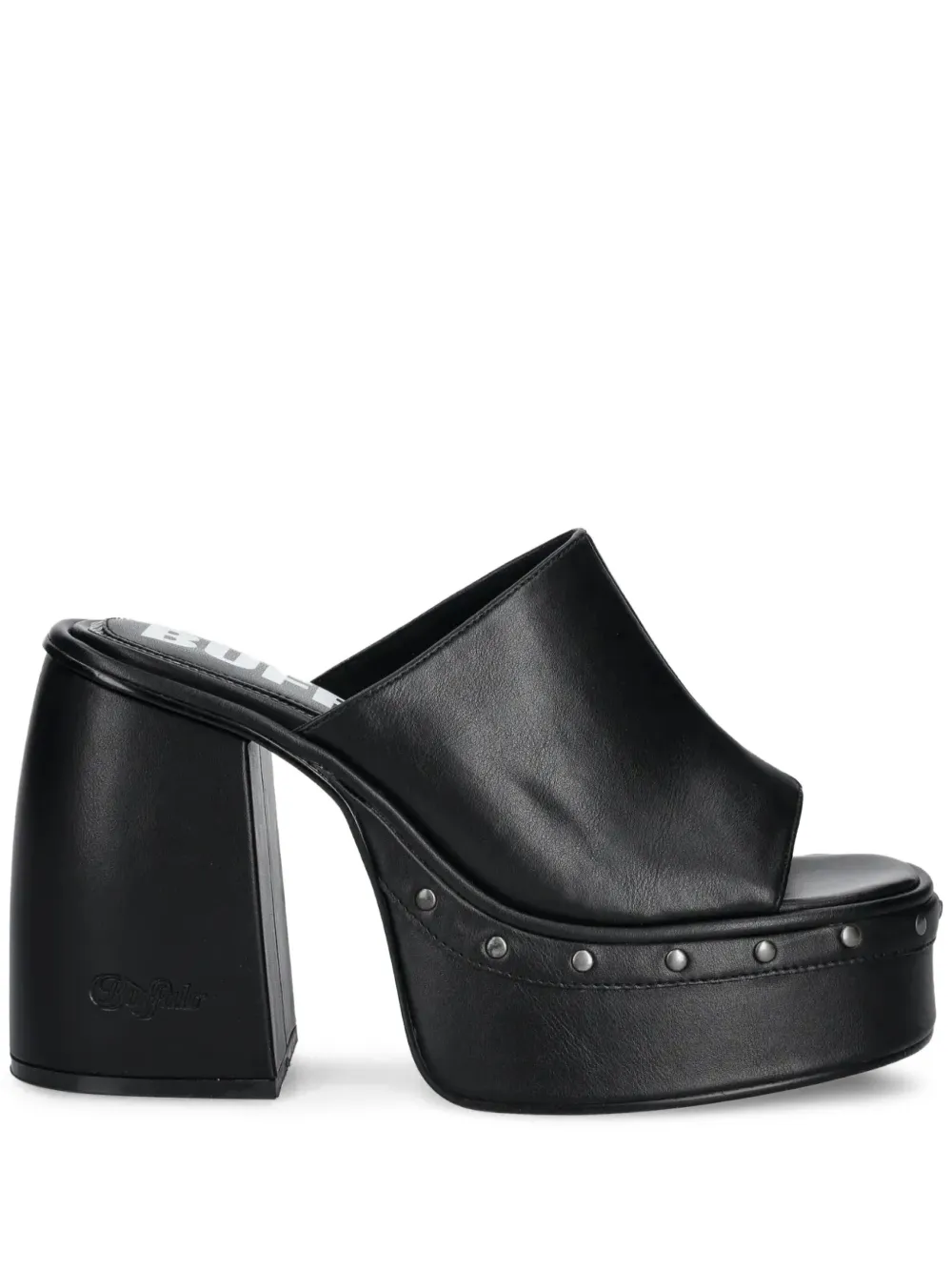 Buffalo 120mm Heart sandals Black