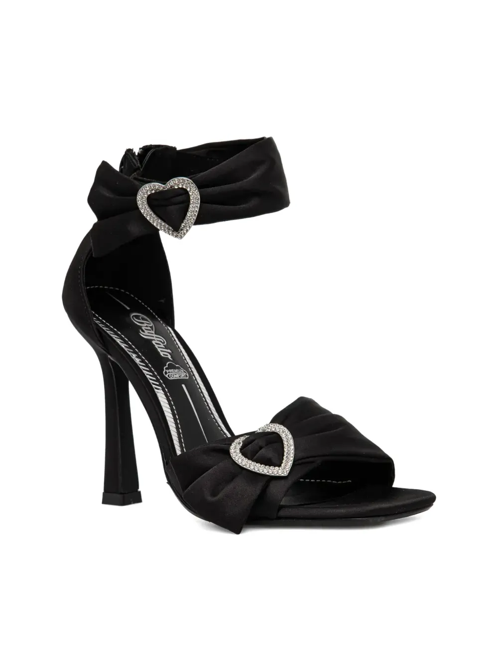 Buffalo 110mm Fairy Chic Heart sandals - Zwart