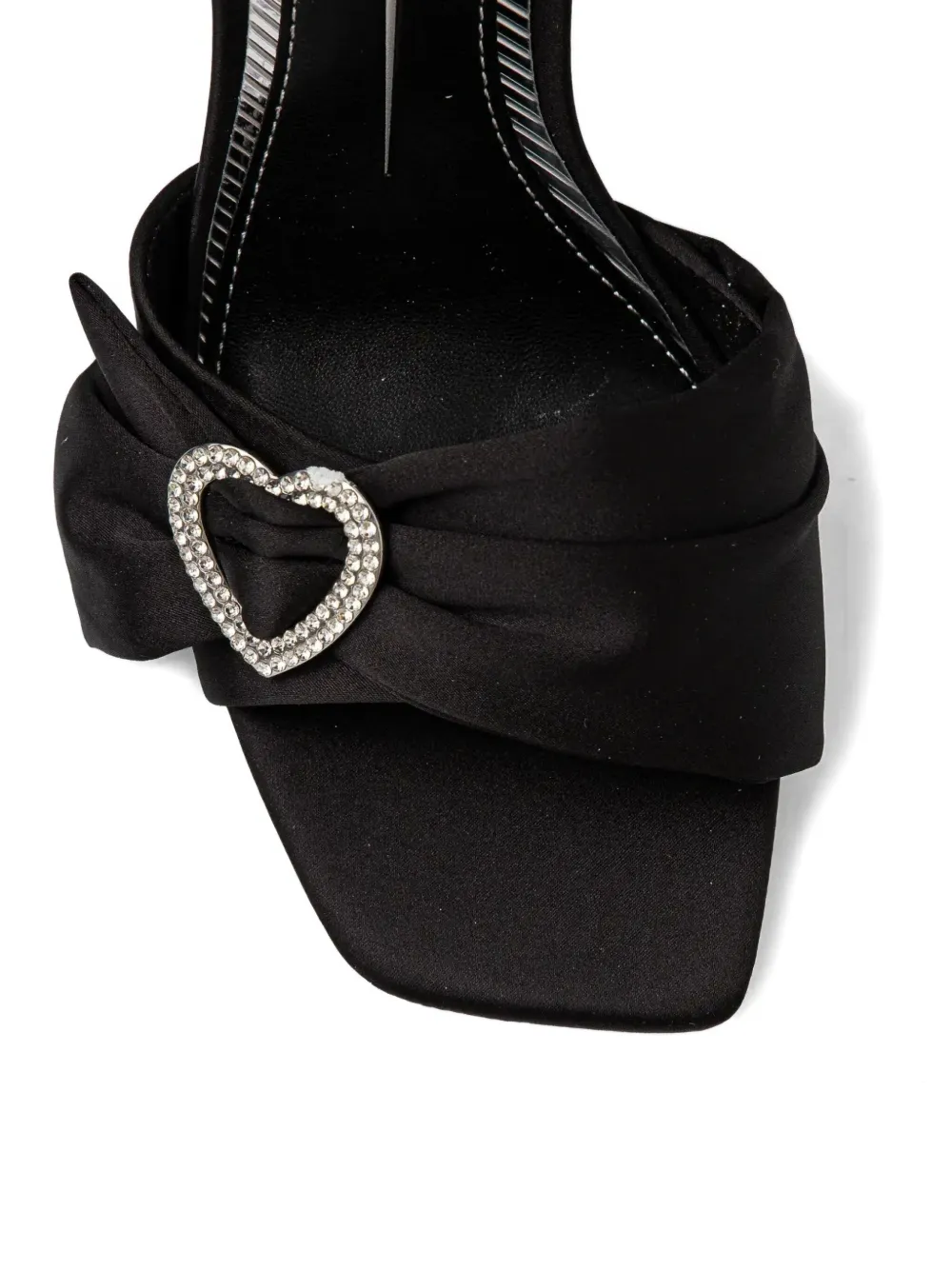 Buffalo 110mm Fairy Chic Heart sandals Black