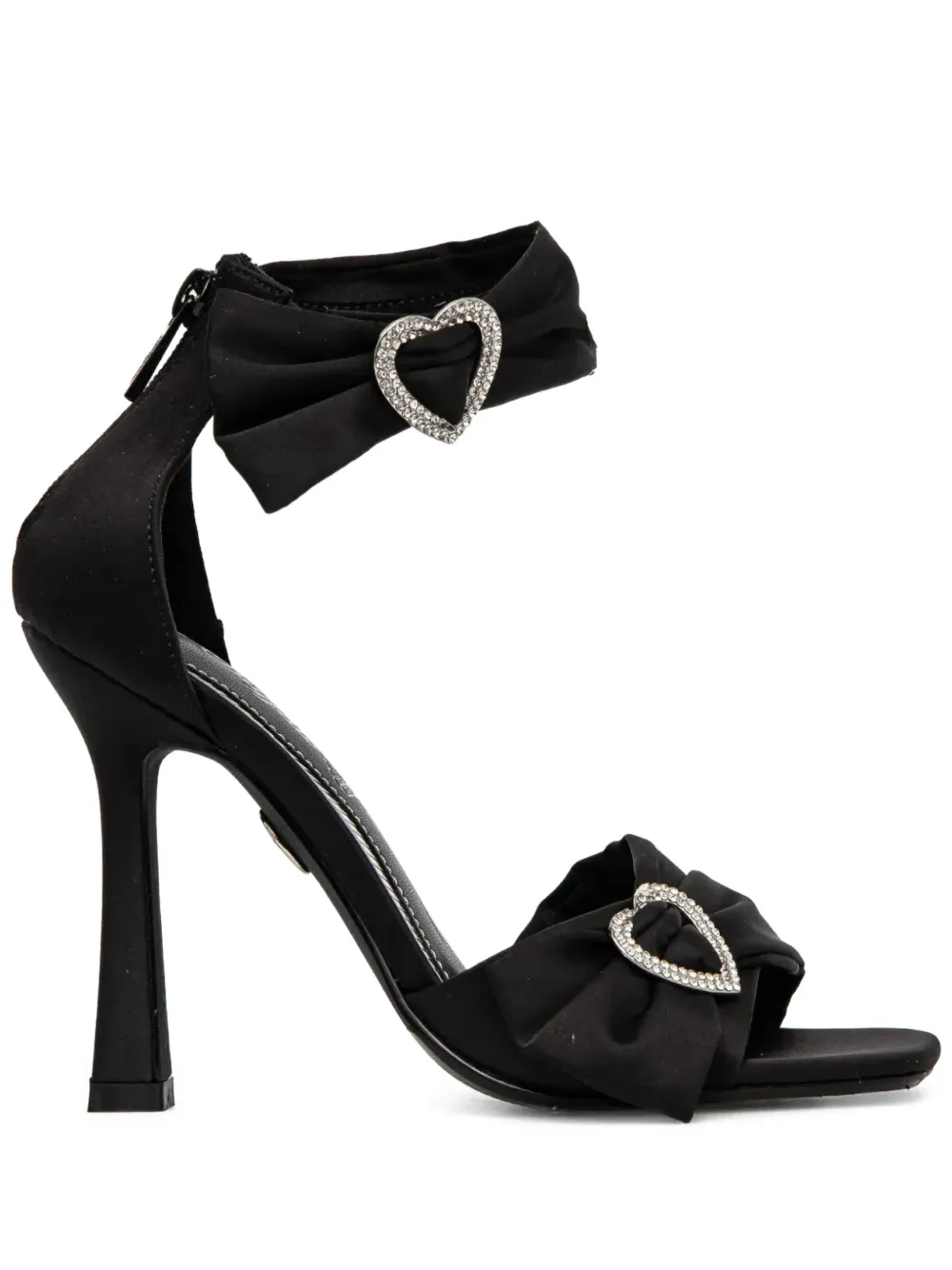 Buffalo 110mm Fairy Chic Heart sandals Black