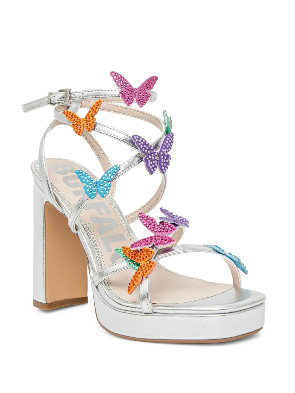 Buffalo June Mss Butterfly Glam sandals | Heeled Sandals | Image 2
