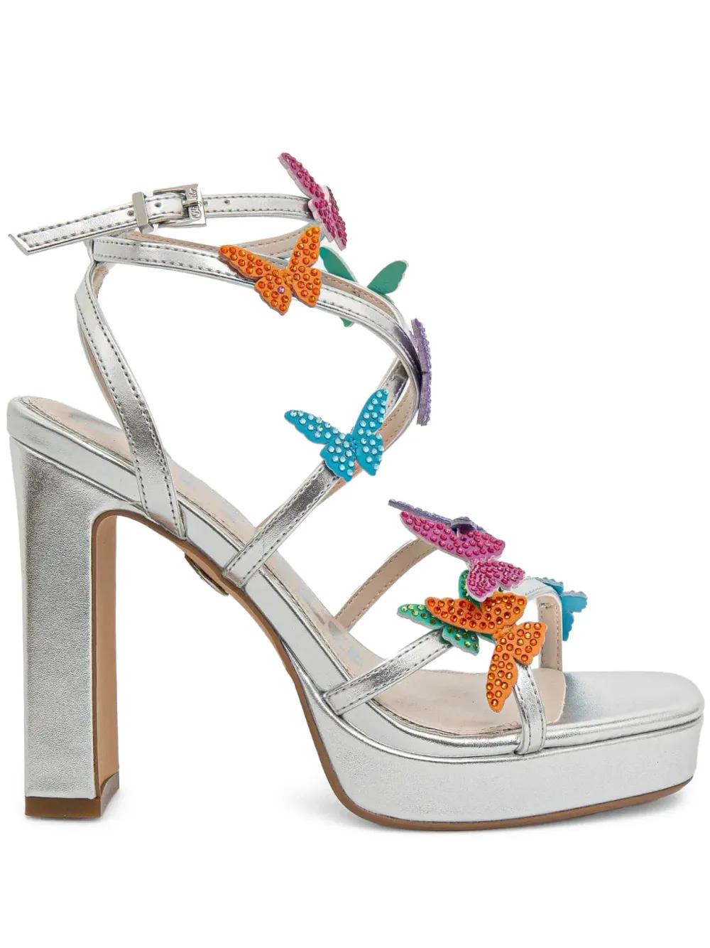 Buffalo June Mss Butterfly Glam sandals Silver