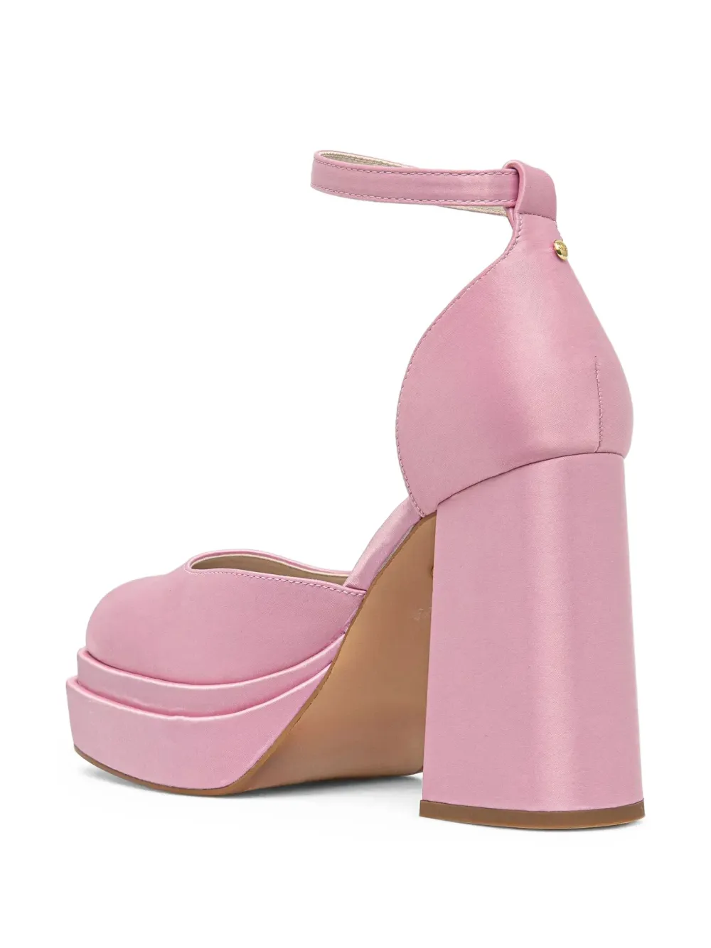 Buffalo May Dorsay Block-heel Platform Pumps In Pink