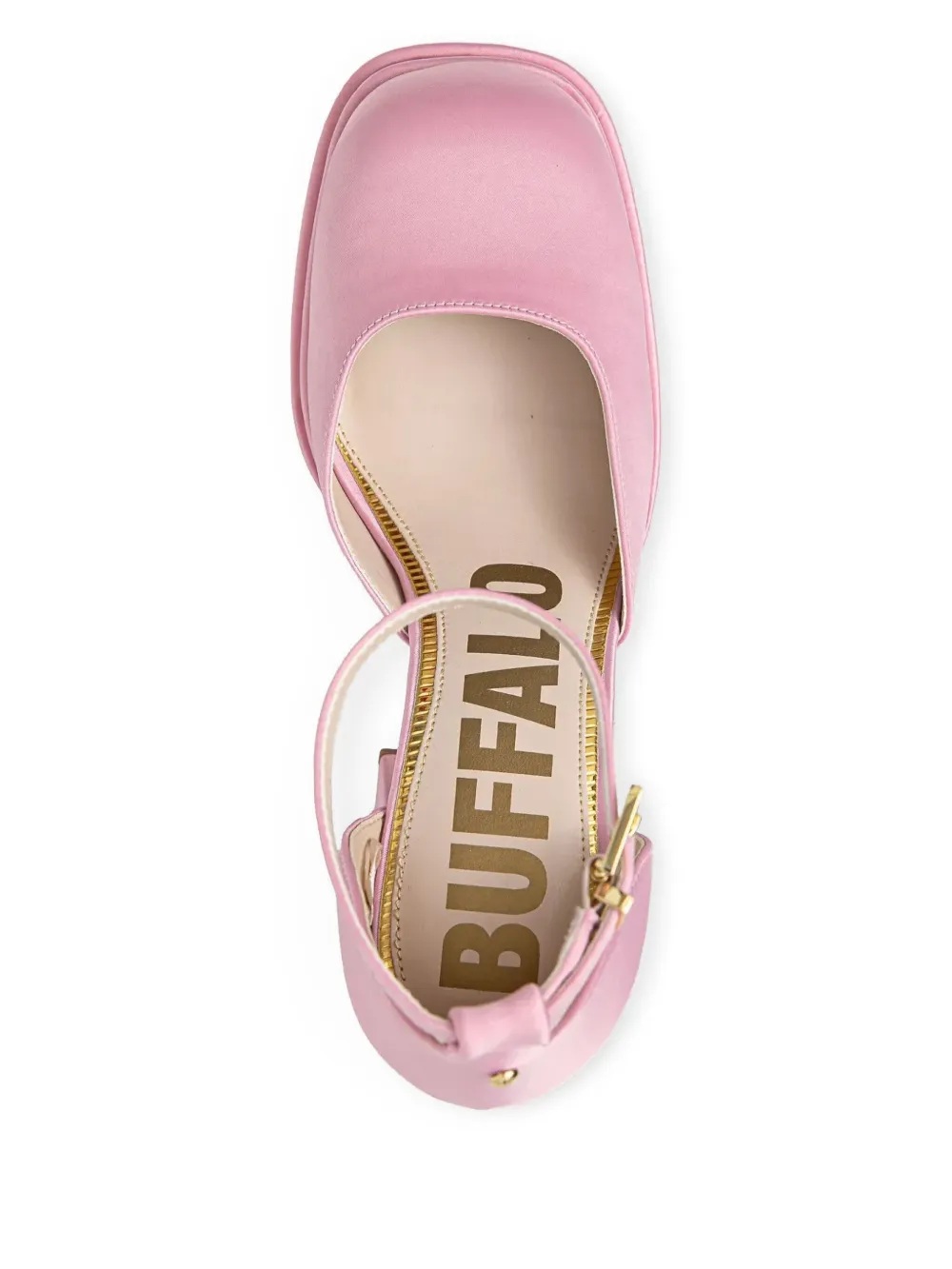 Buffalo May Dorsay Block-heel Platform Pumps In Pink