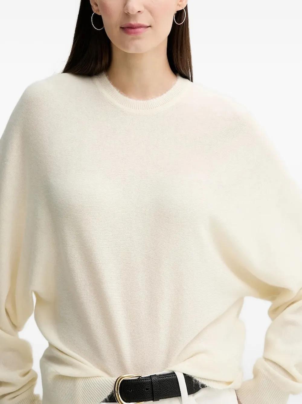 By Malene Birger Sweater met ronde hals Wit
