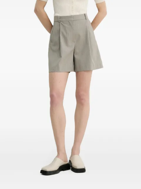 By Malene Birger pleated concealed-fastening shorts