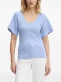 By Malene Birger ribbed scoop-neck T-shirt - Blue