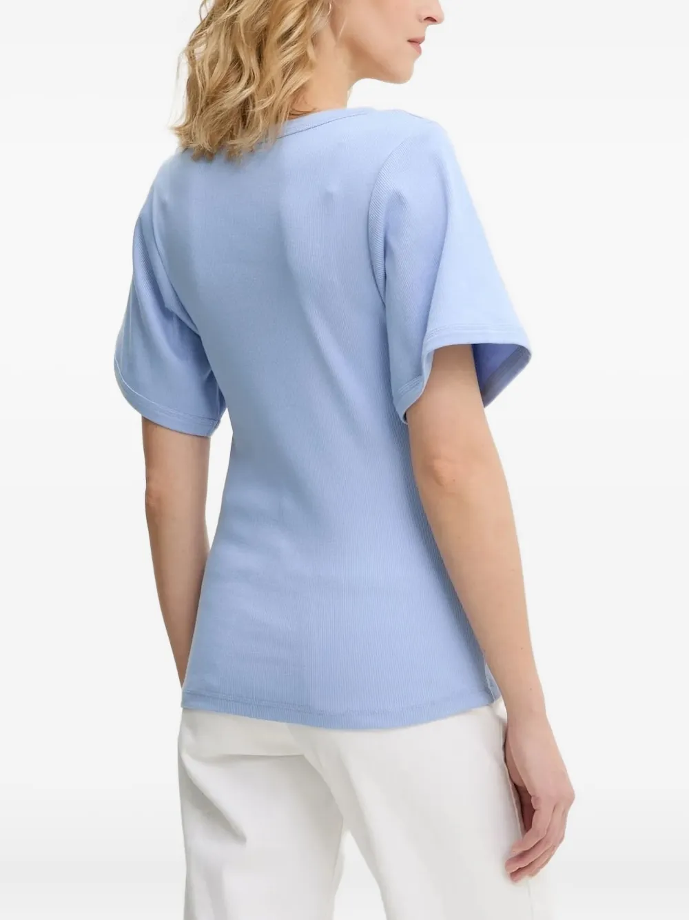 By Malene Birger ribbed scoop-neck T-shirt | T-Shirts & Jersey Shirts | Image 2