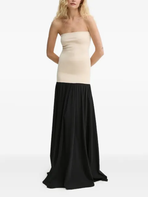 By Malene Birger strapless gathered-hem dress