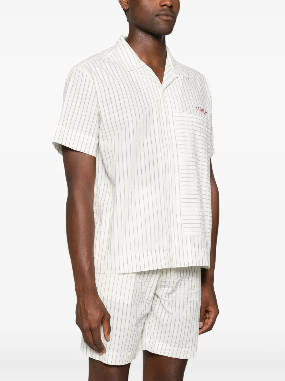 S.s.daley Striped Shirt In Neutral