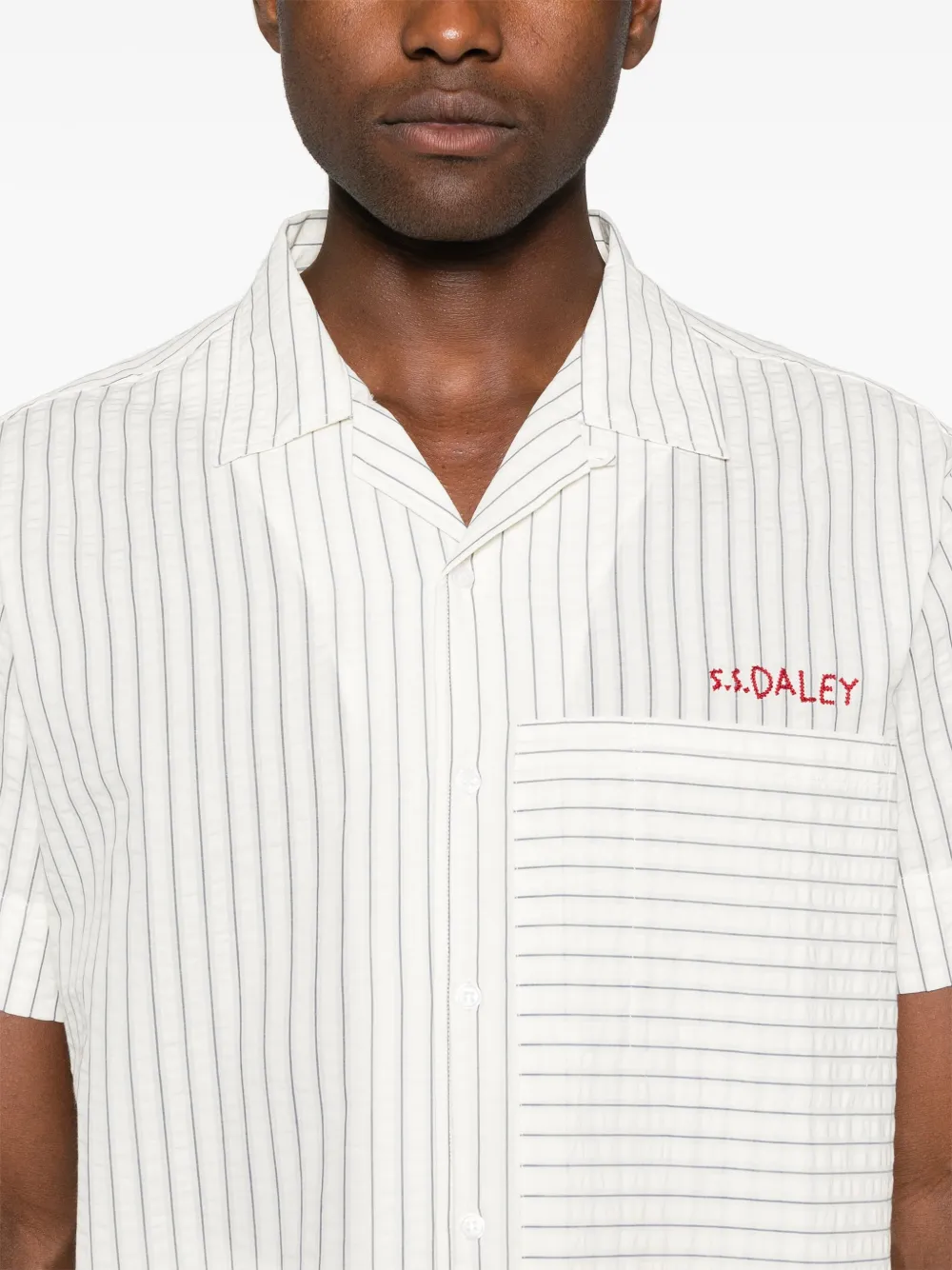 S.s.daley Striped Shirt In Neutral