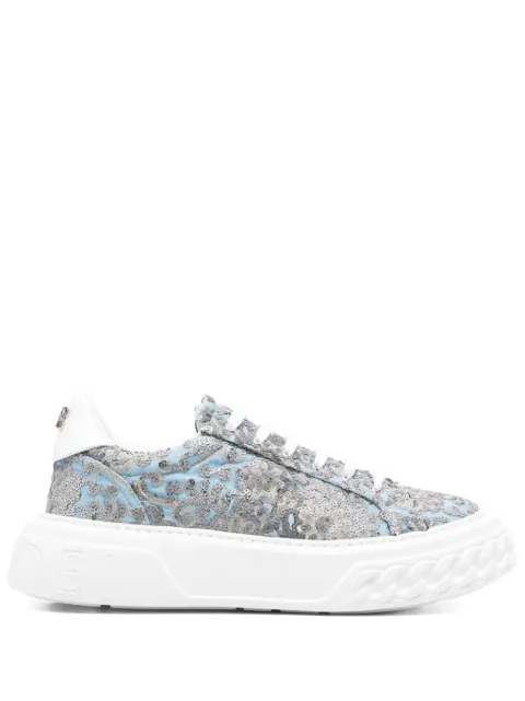 Casadei tenis con detalles de lentejuelas