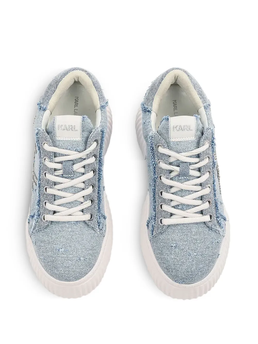 Karl Lagerfeld Kreeper sneakers Blauw