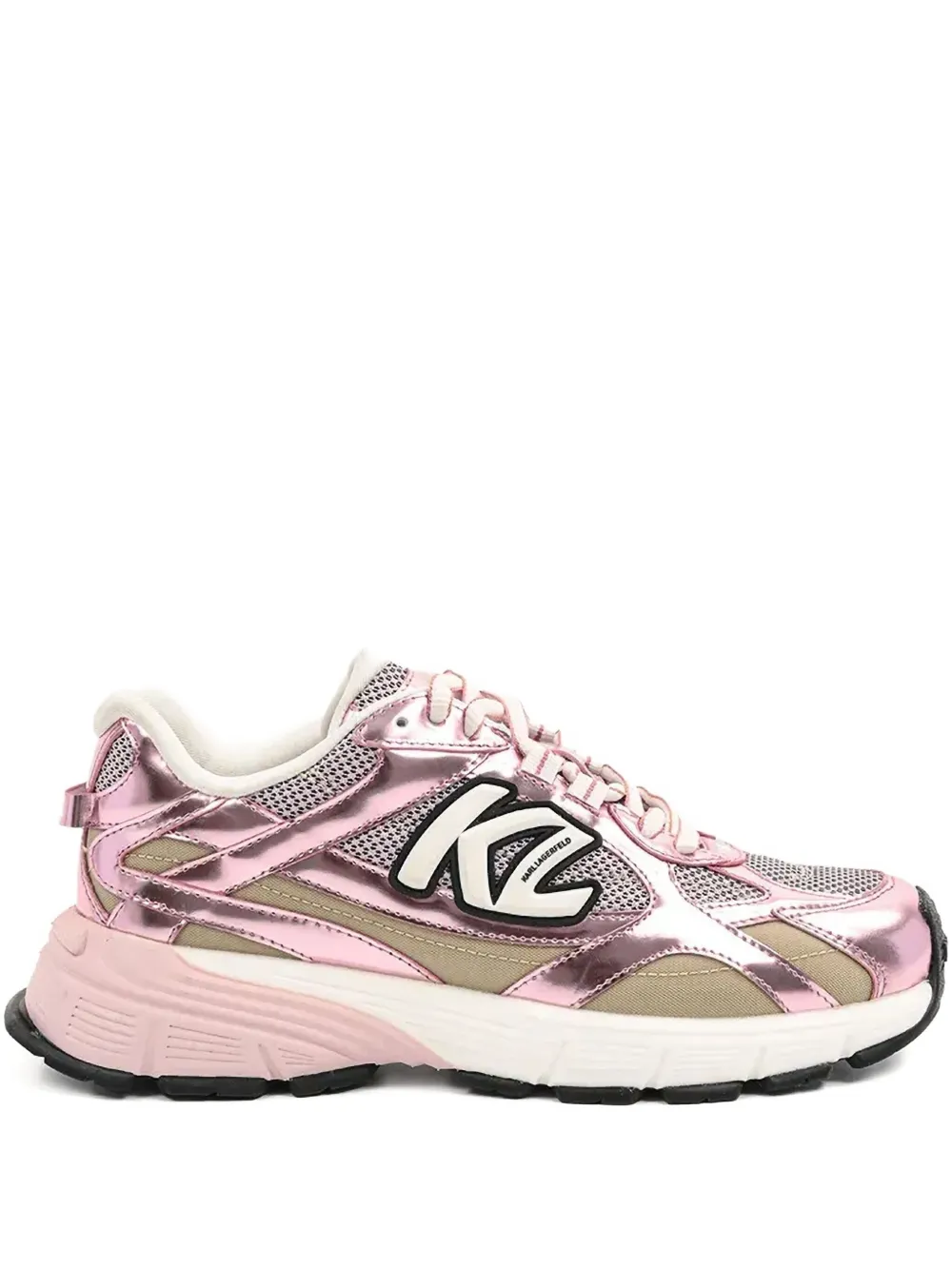 Karl Lagerfeld logo-appliqué sneakers Pink