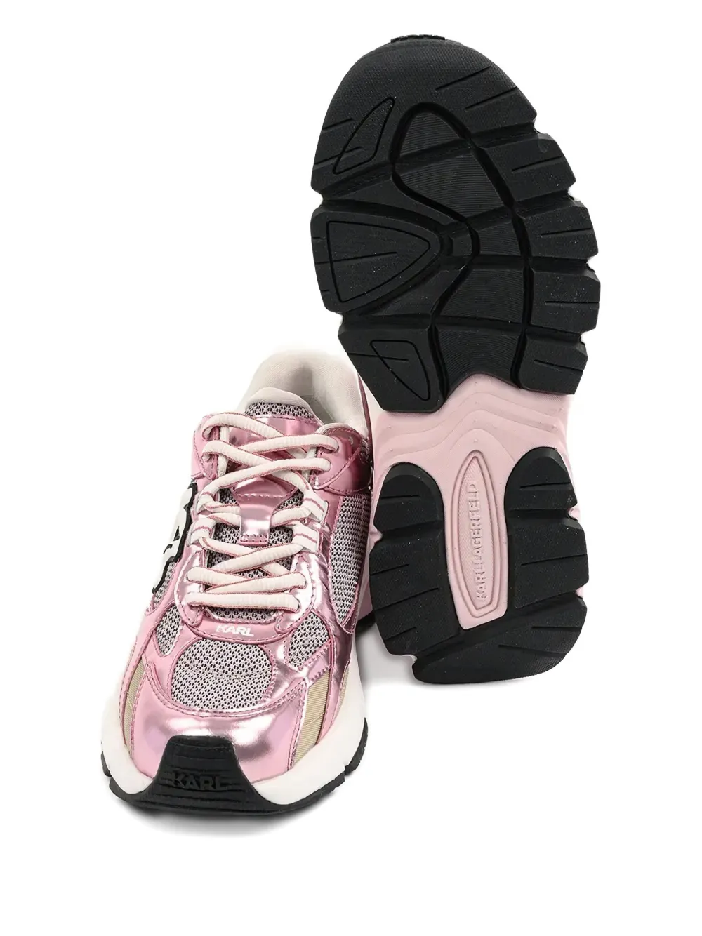 Karl Lagerfeld logo-appliqué sneakers Pink