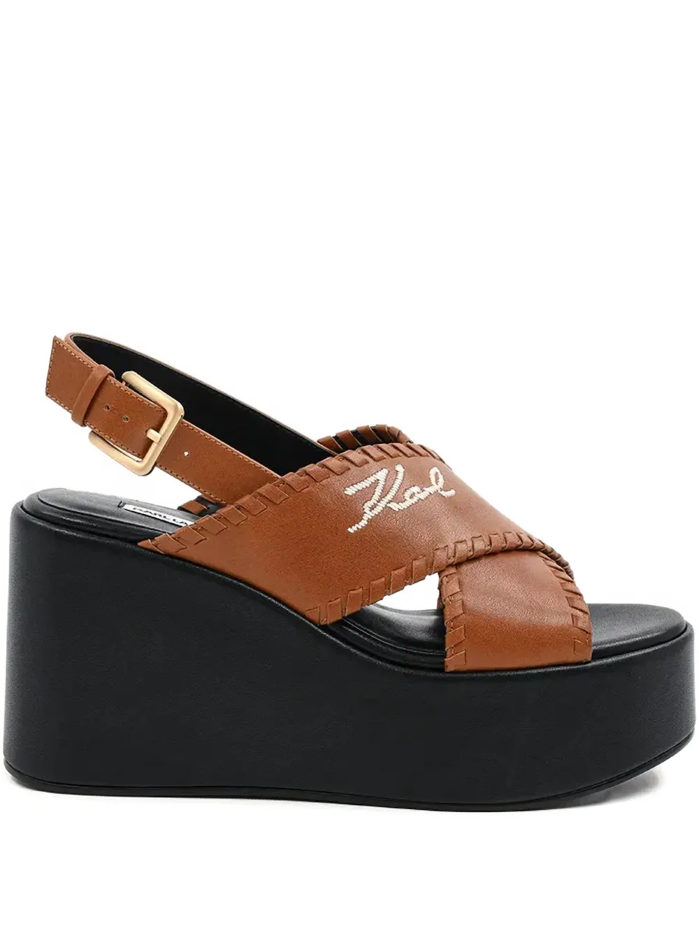 Karl Lagerfeld 90mm Wendy sandals Brown