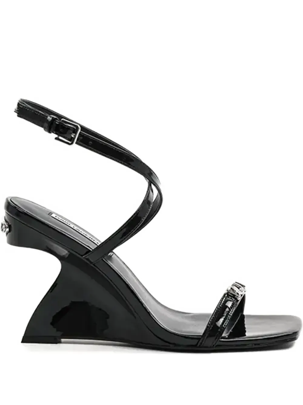 Karl Lagerfeld 90mm logo-appliqué sandals Black
