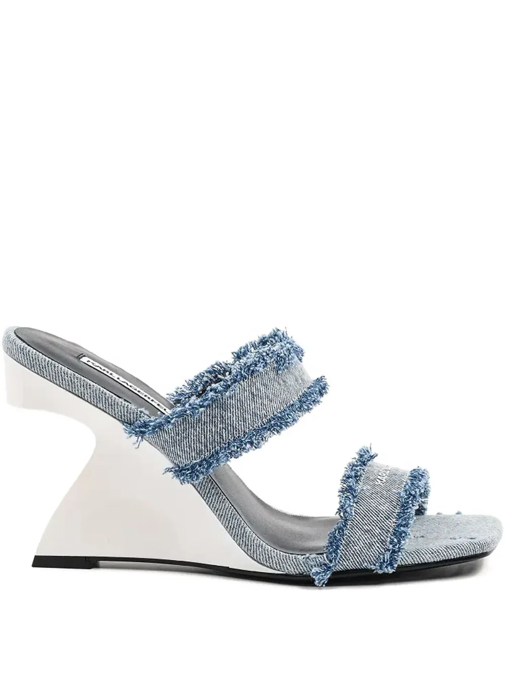 Karl Lagerfeld 90mm Waverly mules Blue