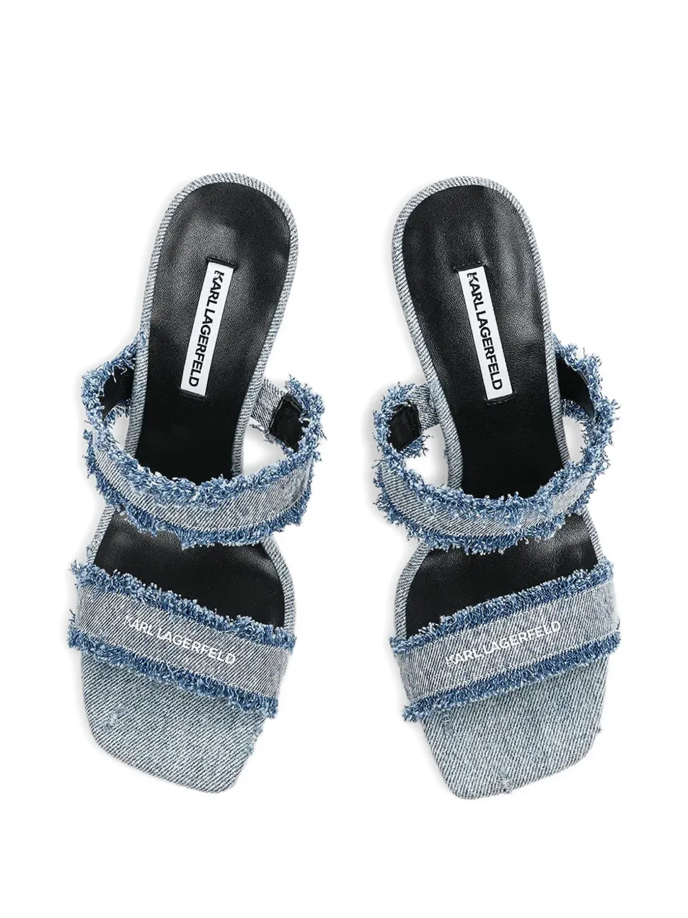 Karl Lagerfeld 90mm Waverly mules Blue