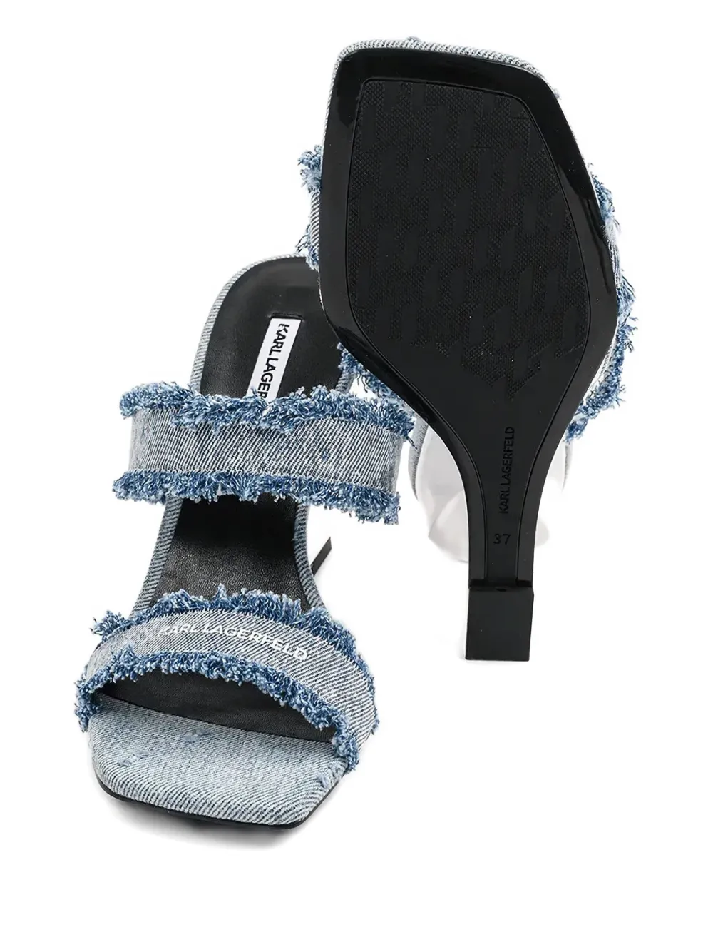 Karl Lagerfeld 90mm Waverly mules Blue
