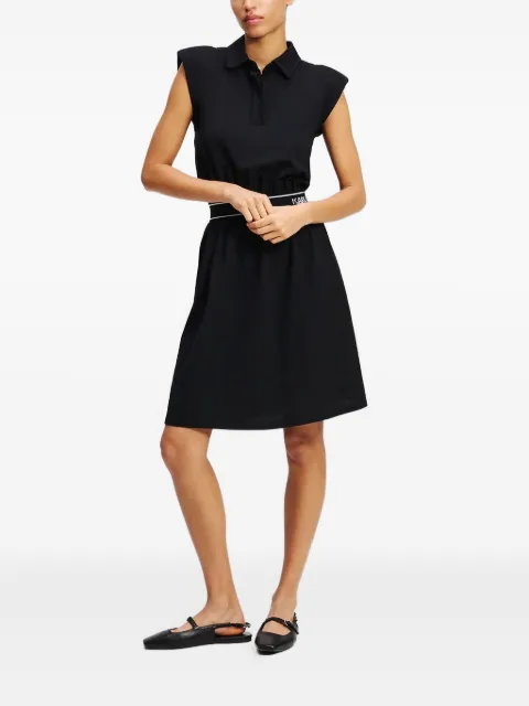 Karl Lagerfeld padded-shoulder mini dress