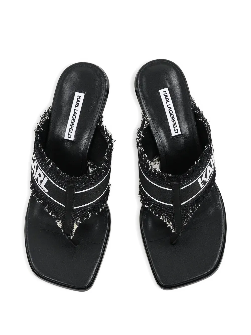 Karl Lagerfeld 70mm Panache II flip flops Black