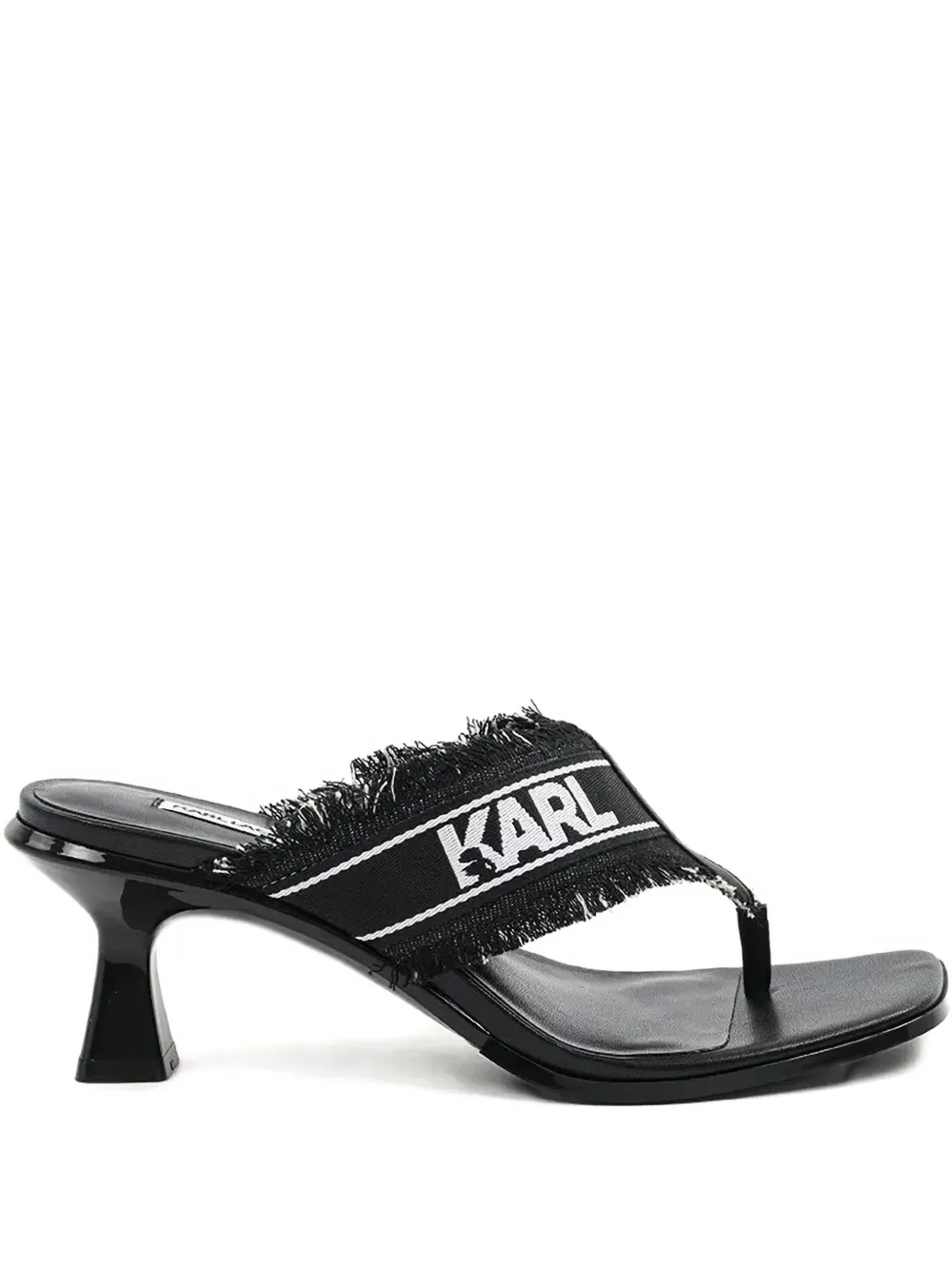 Karl Lagerfeld 70mm Panache II flip flops Black