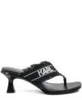 Karl Lagerfeld 70mm Panache II flip flops - Black