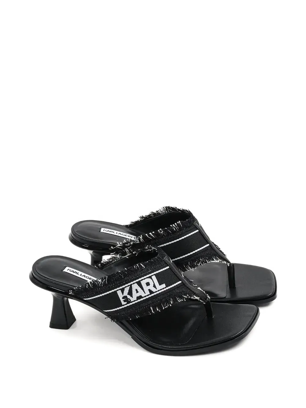 Karl Lagerfeld 70mm Panache II flip flops Black