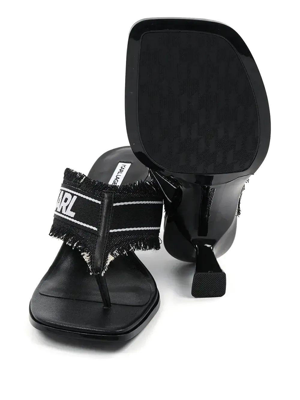Karl Lagerfeld 70mm Panache II flip flops Black