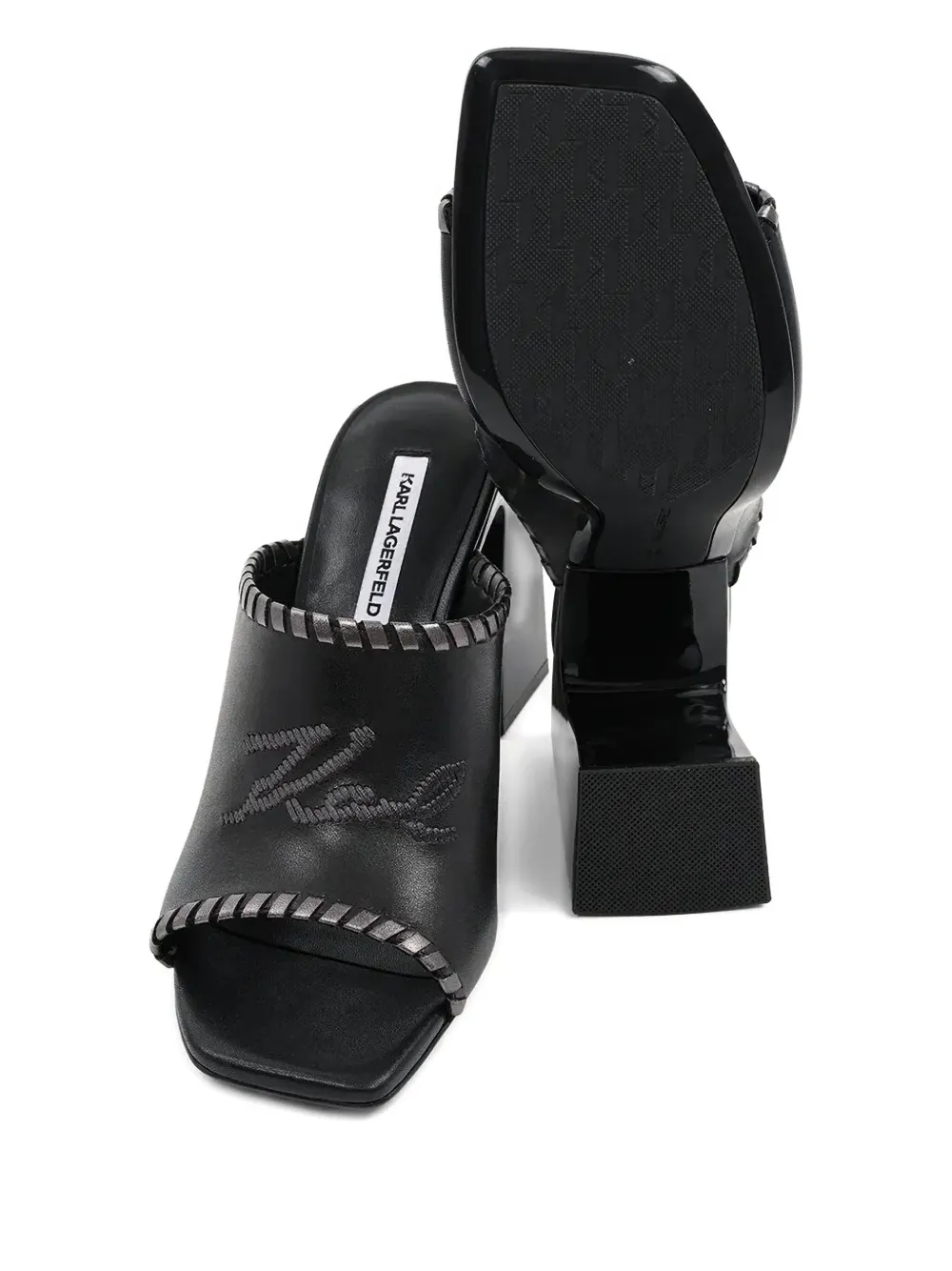 Karl Lagerfeld 90mm Astra Nova sandals Black
