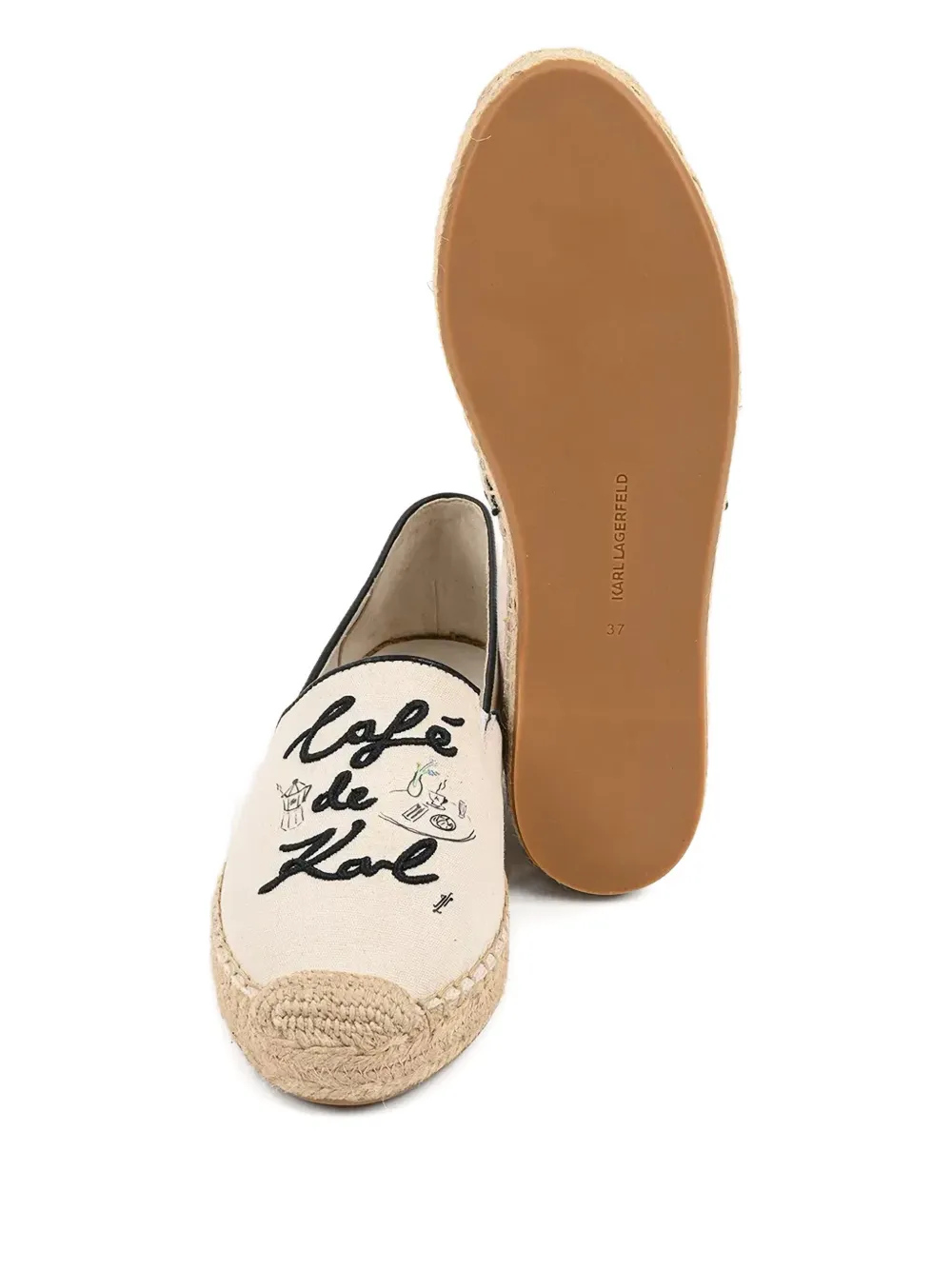 Karl Lagerfeld Kamini Duo espadrilles Neutrals