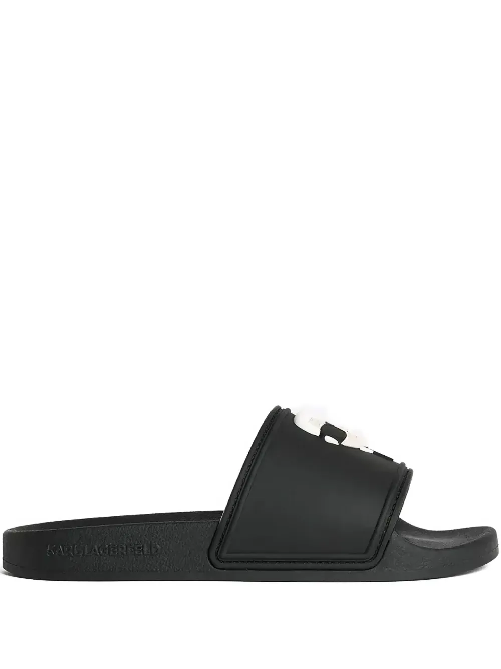 Karl Lagerfeld Ikon Kondo pool slides Black