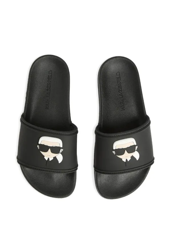 Karl Lagerfeld Ikon Kondo Pool Slides Black FARFETCH VN