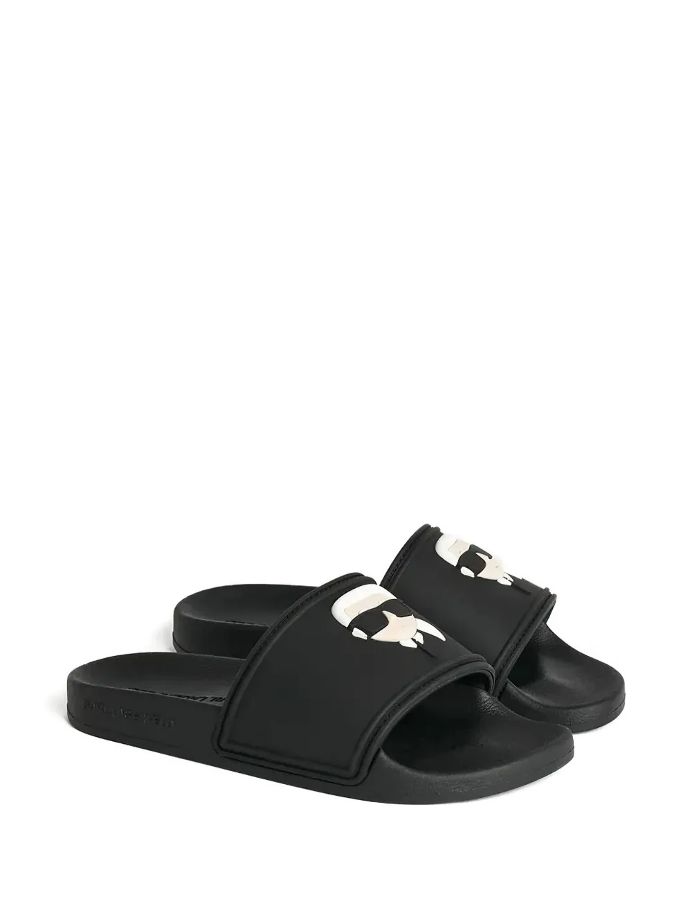 Karl Lagerfeld Ikon Kondo pool slides Black