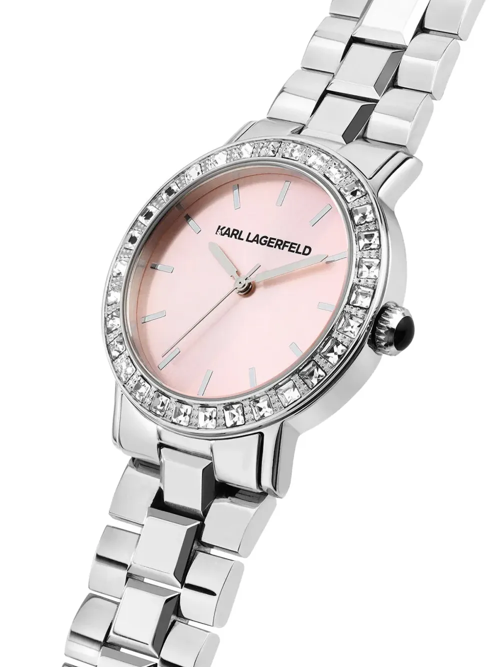Karl Lagerfeld Crystals 34mm Watch - Roze