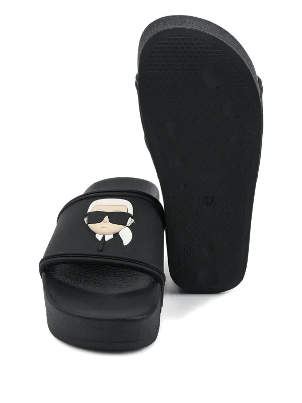 Karl Lagerfeld Kondo Slides Black FARFETCH HK