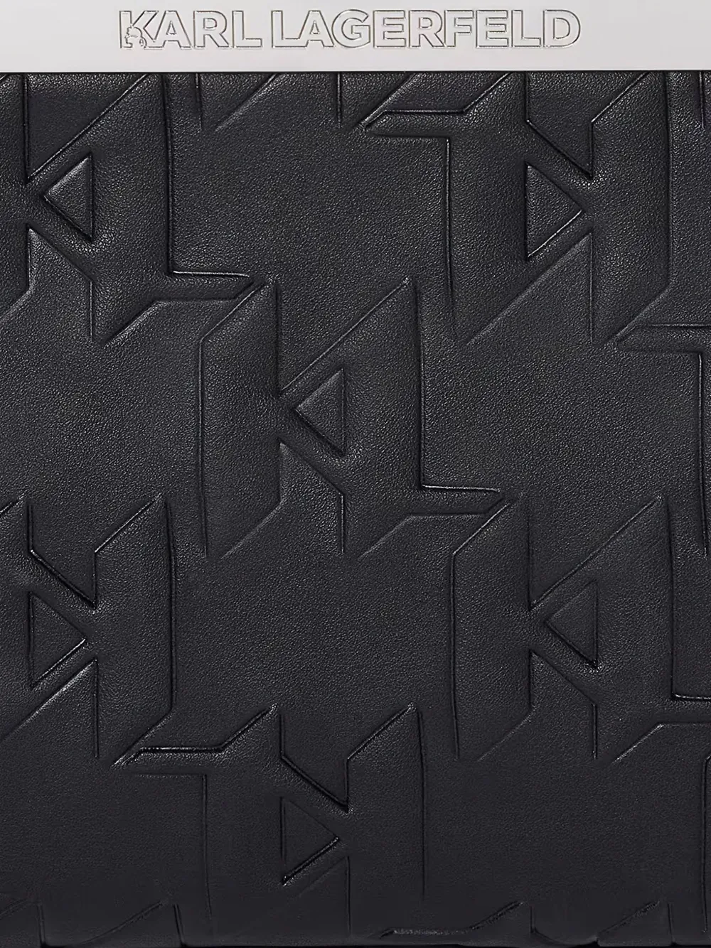 Karl Lagerfeld Schoudertas met logo-reliëf Zwart