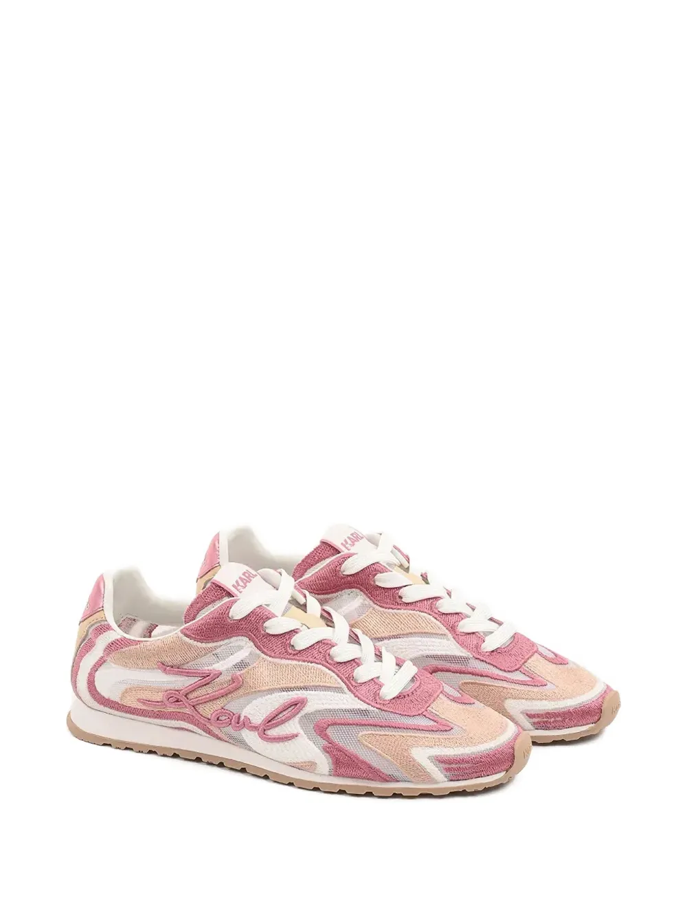 Karl Lagerfeld lace-up sneakers Pink