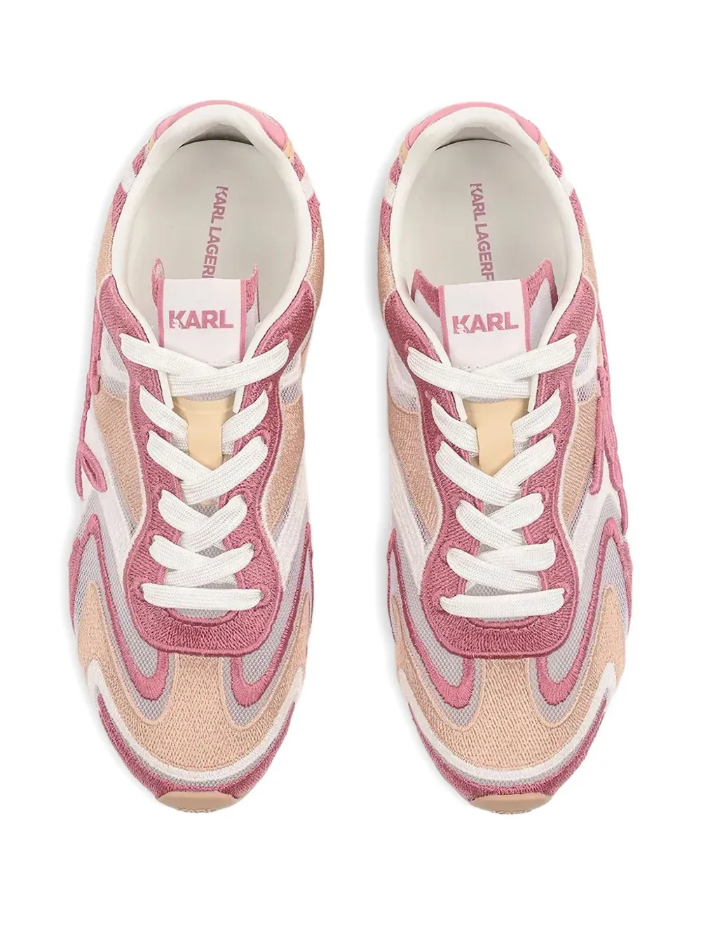 Karl Lagerfeld lace-up sneakers Pink