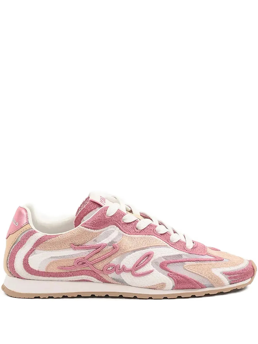 Karl Lagerfeld lace-up sneakers Pink