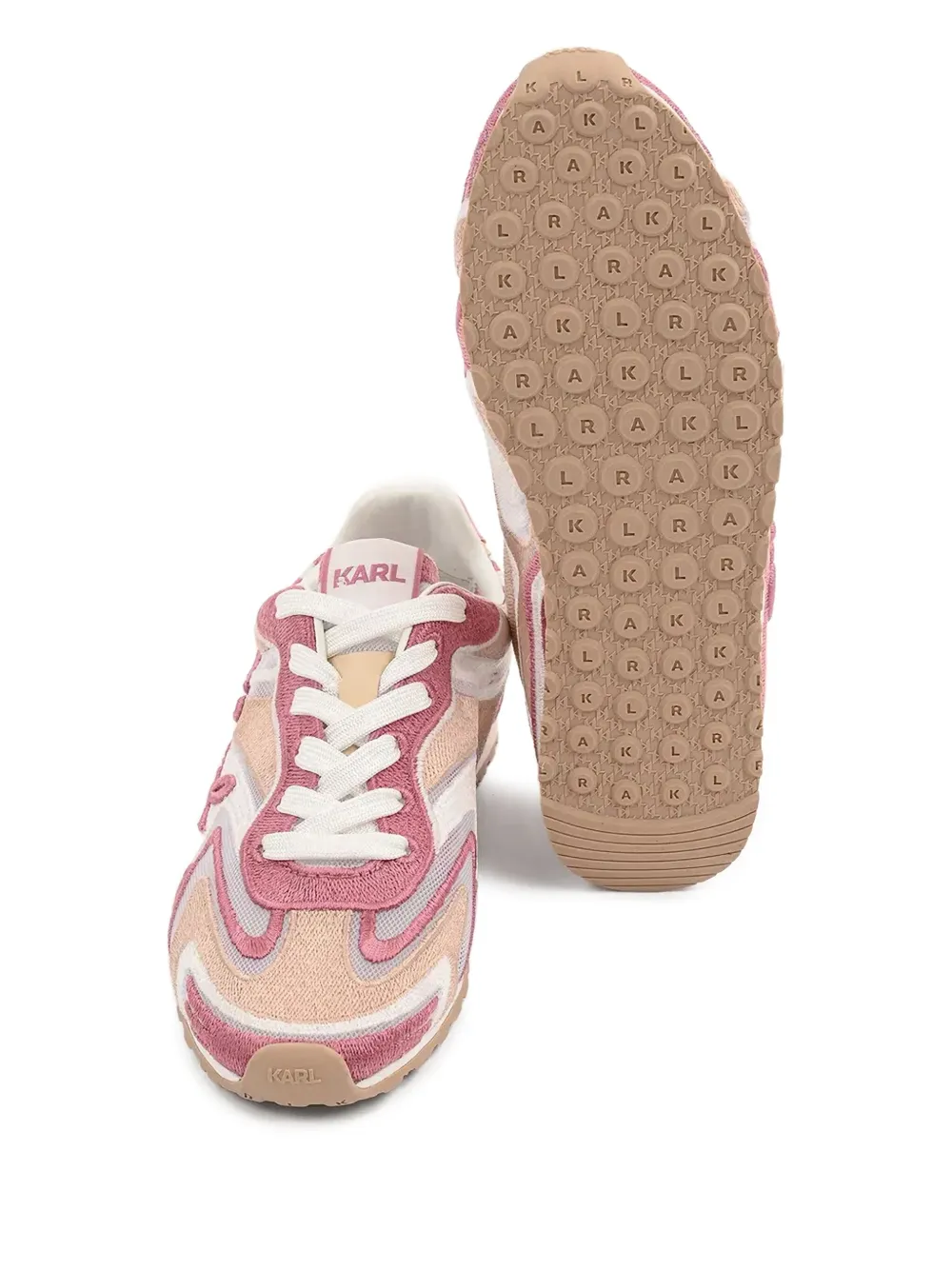 Karl Lagerfeld lace-up sneakers Pink