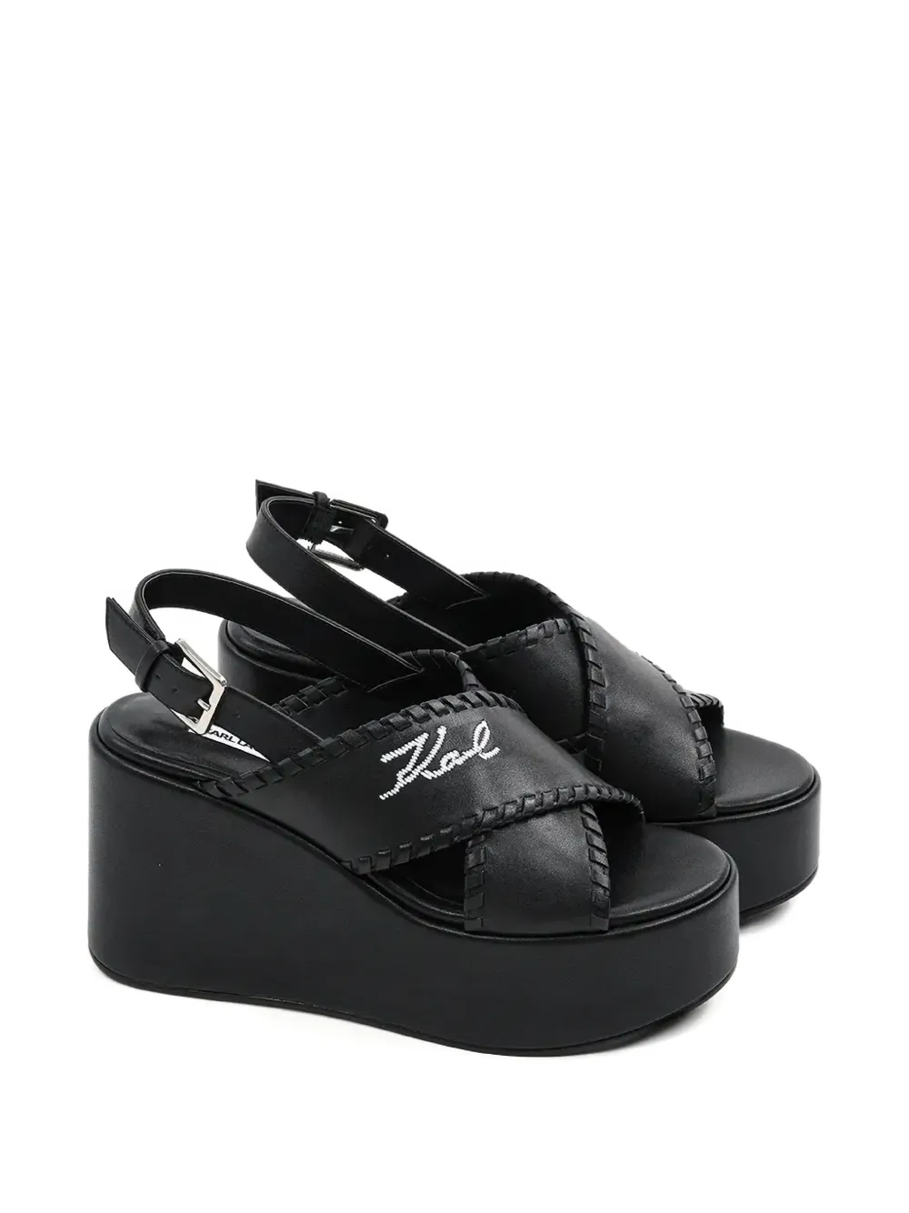 Karl Lagerfeld 120mm Wendy sandals Black