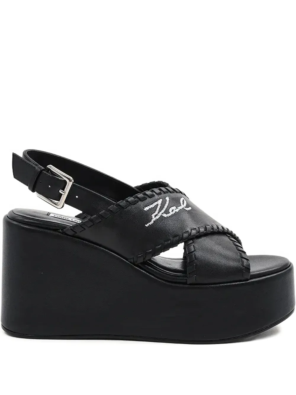 Karl Lagerfeld 120mm Wendy sandals Black