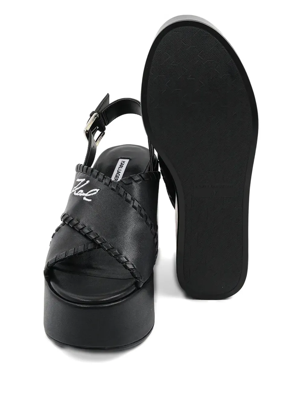 Karl Lagerfeld 120mm Wendy sandals Black