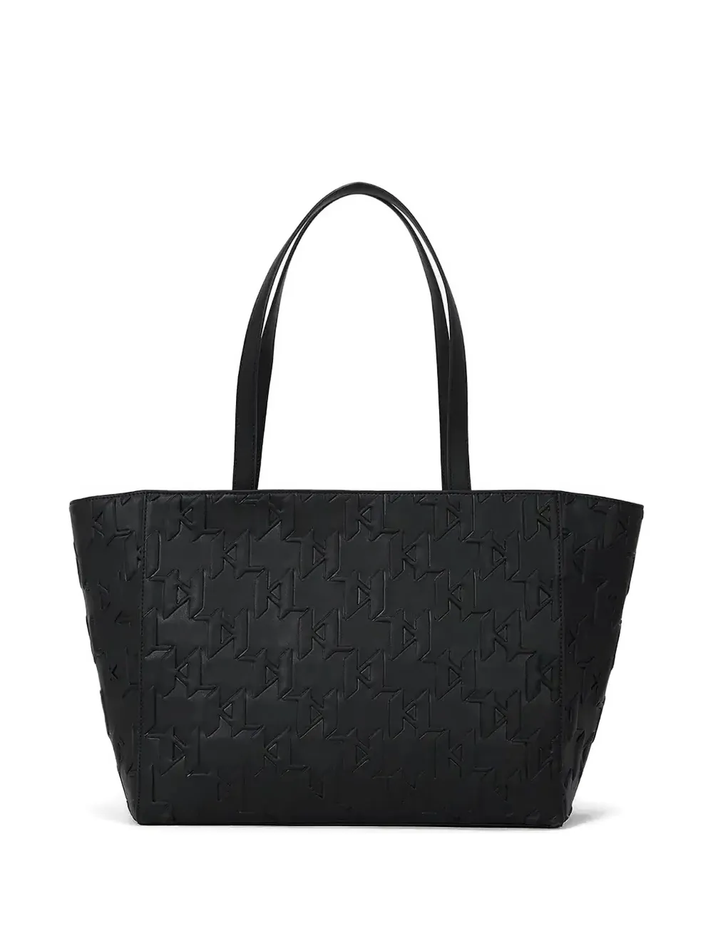 Karl Lagerfeld Shopper met logo-reliëf - Zwart