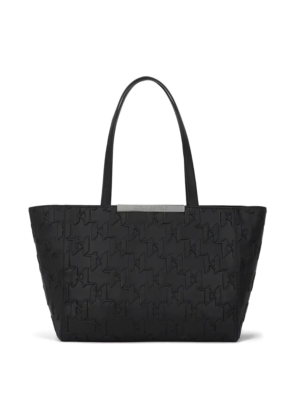 Karl Lagerfeld Shopper met logo-reliëf Zwart