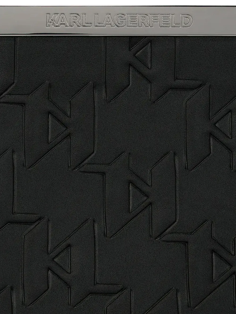 Karl Lagerfeld Shopper met logo-reliëf Zwart