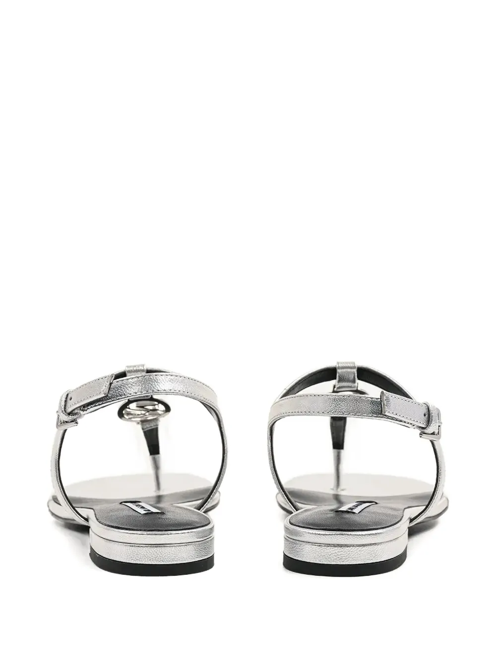 Karl Lagerfeld logo-appliqué sandals Silver