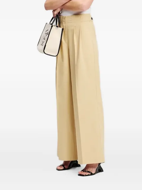 Karl Lagerfeld pleated-front adjustable trousers